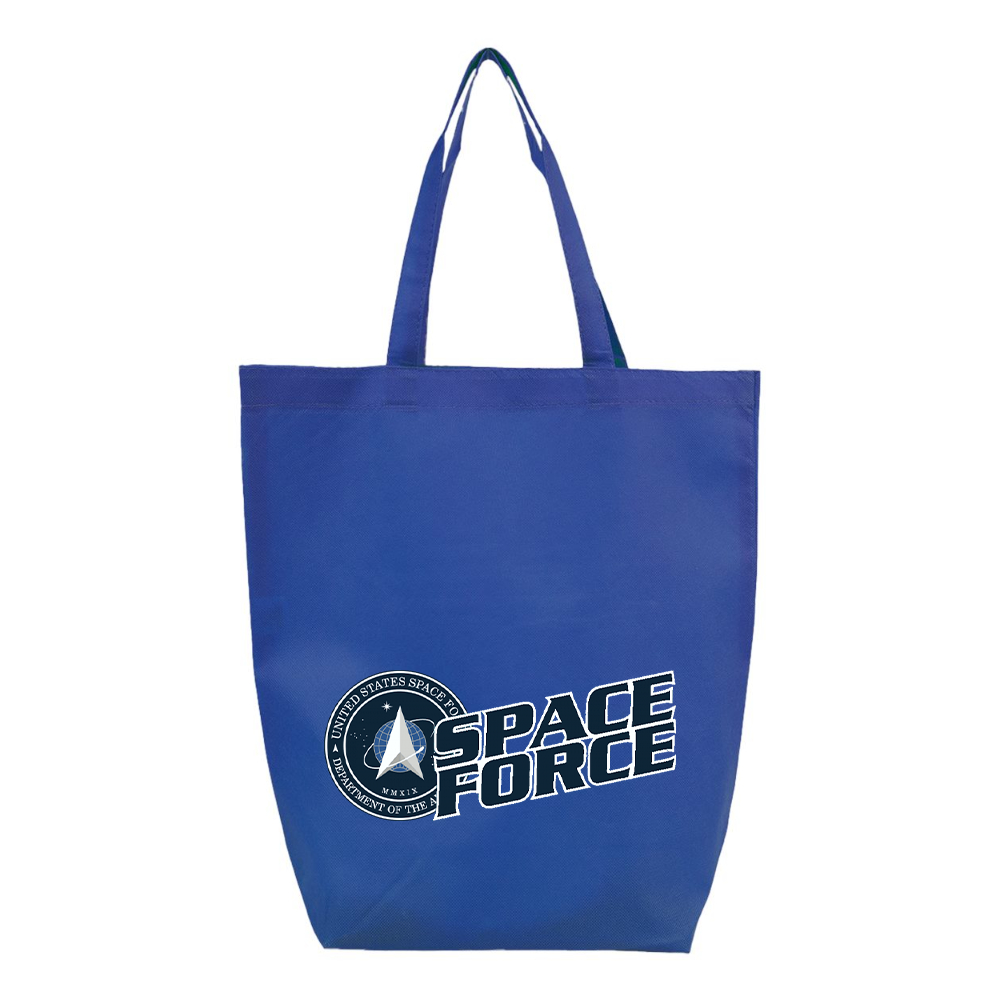 Space Force Q-Tees Non-Woven Gusset Bottom Tote