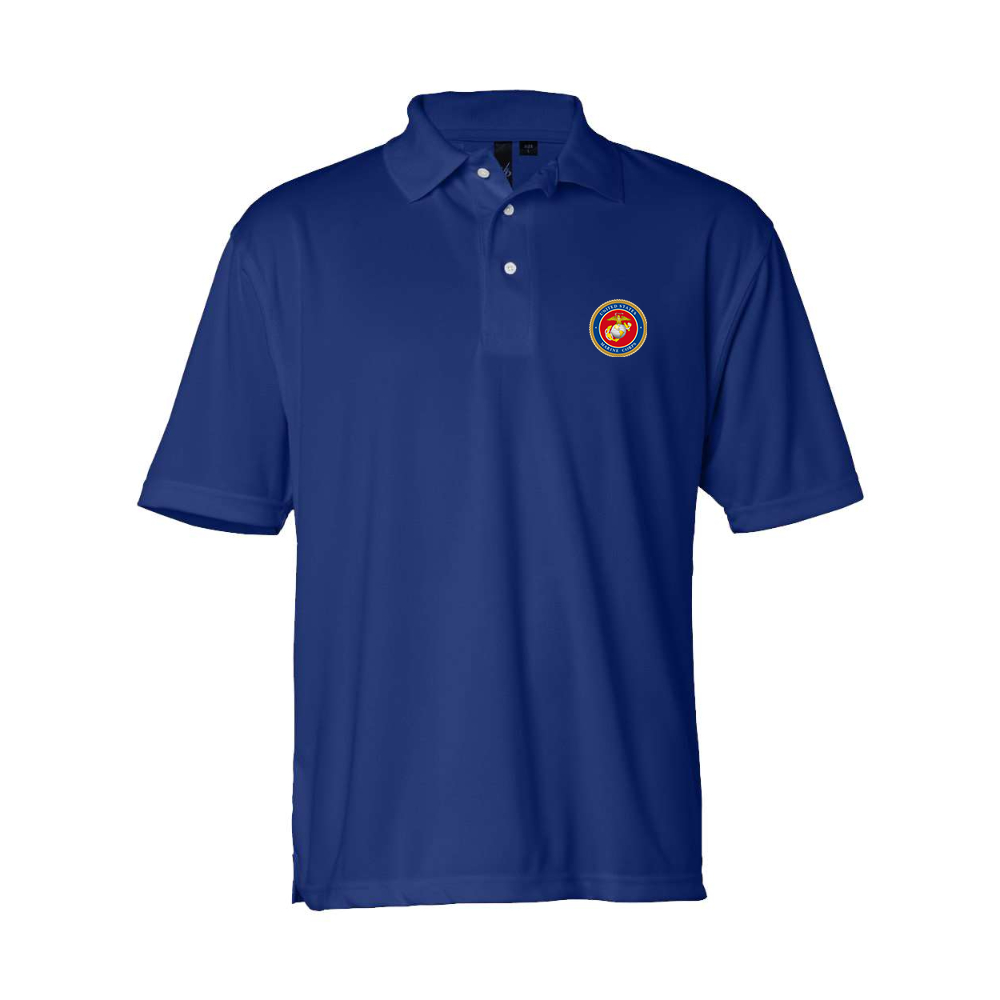 Men's USMC Emblem Sierra Pacific Moisture Free Mesh Polo