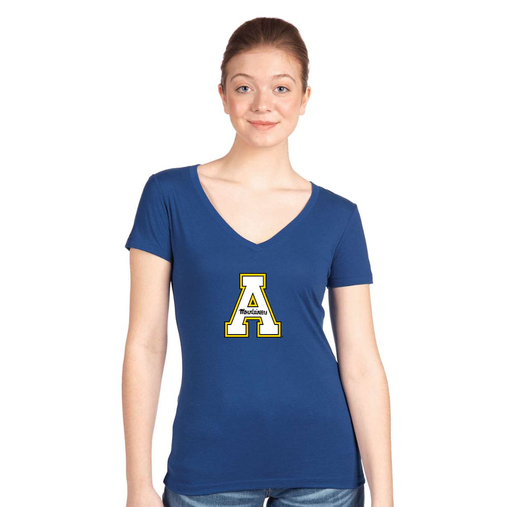 Women's Appalachian State Mountaineers   Next Level V-Neck T-Shirt