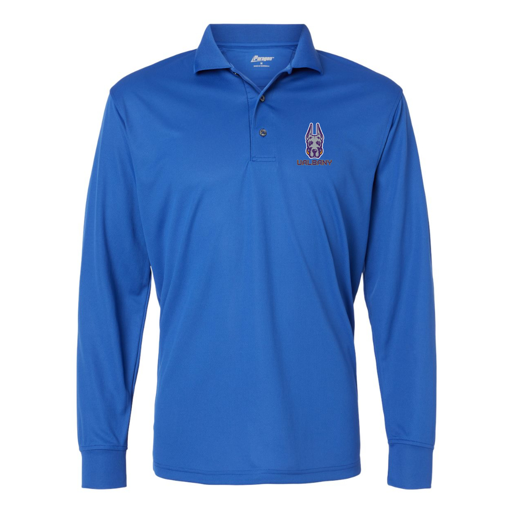 Men's Albany Great Danes  Paragon Prescott Long Sleeve Polo