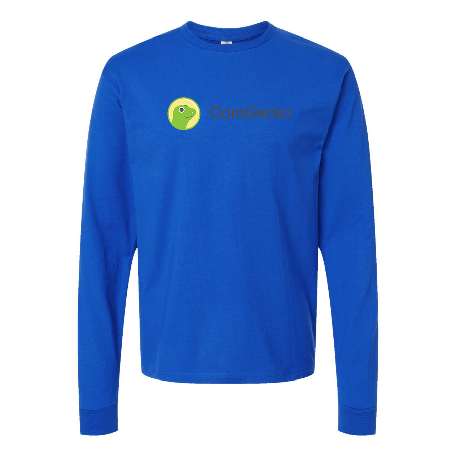 Men's CoinGecko Logo Cotton Long Sleeve T-Shirt
