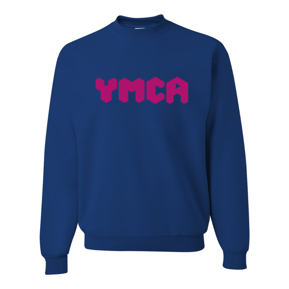 Men's  YMCA Mauve JERZEES NuBlend Crewneck Sweatshirt