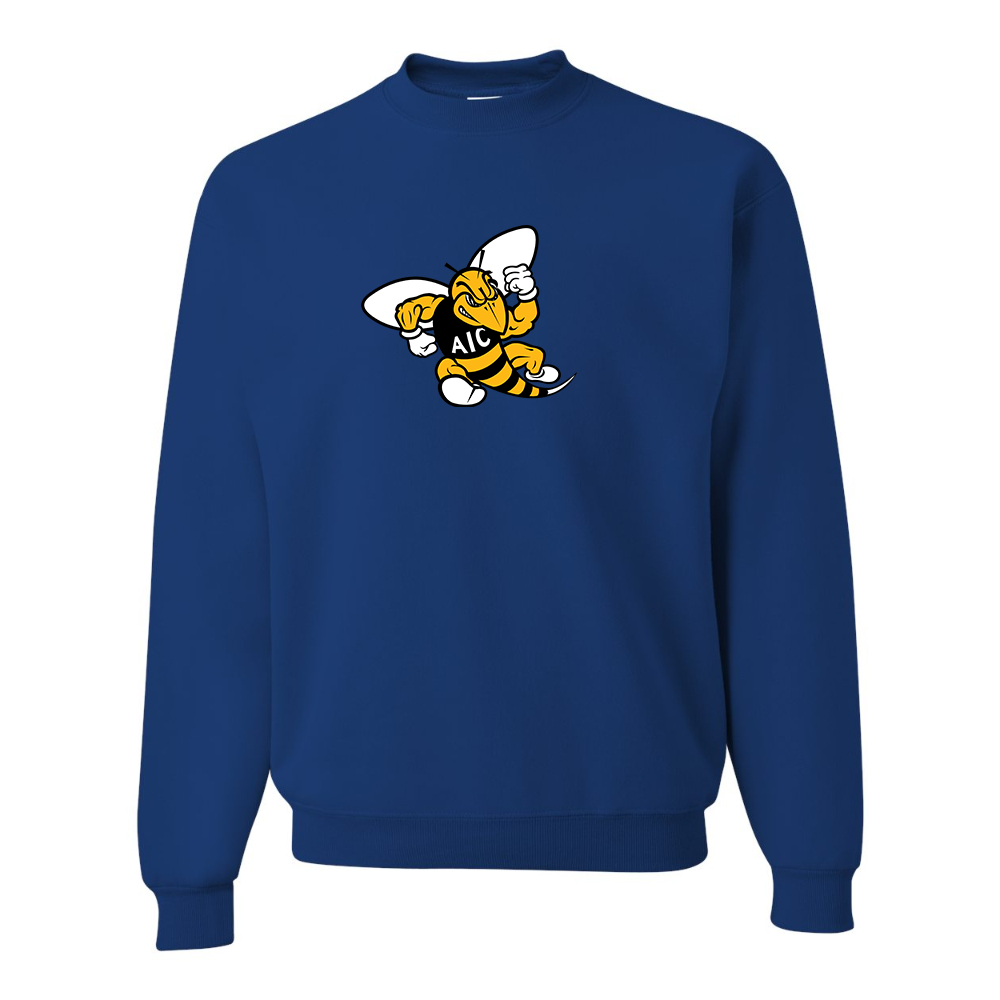 Men's AIC Yellow Jackets  JERZEES NuBlend Crewneck Sweatshirt