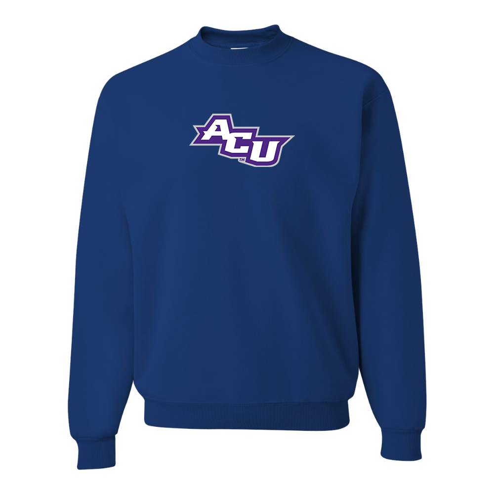 Men's Abilene Christian Wildcats   JERZEES NuBlend Crewneck Sweatshirt