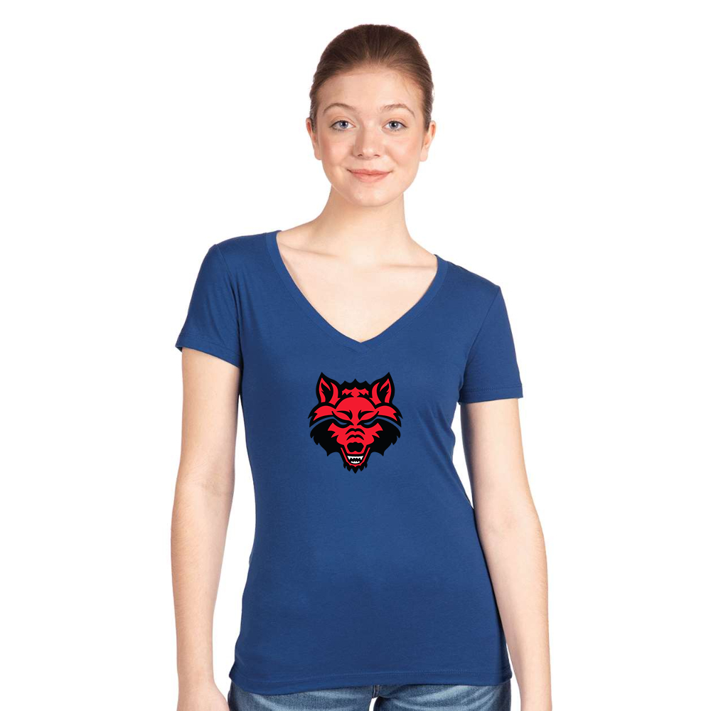 Women's  Arkansas State Red Wolves Next Level V-Neck T-Shirt