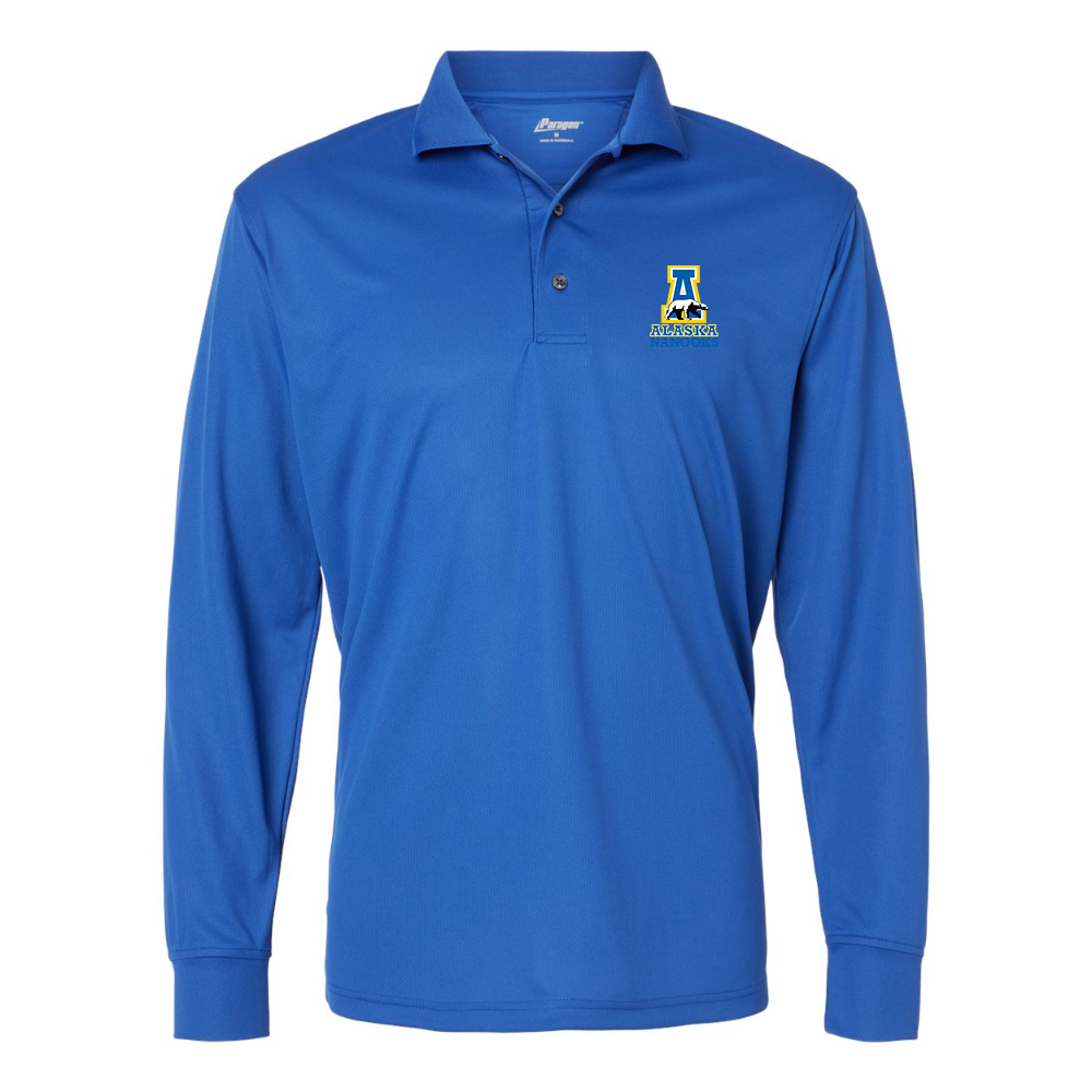 Men's Alaska Nanooks  Paragon Prescott Long Sleeve Polo