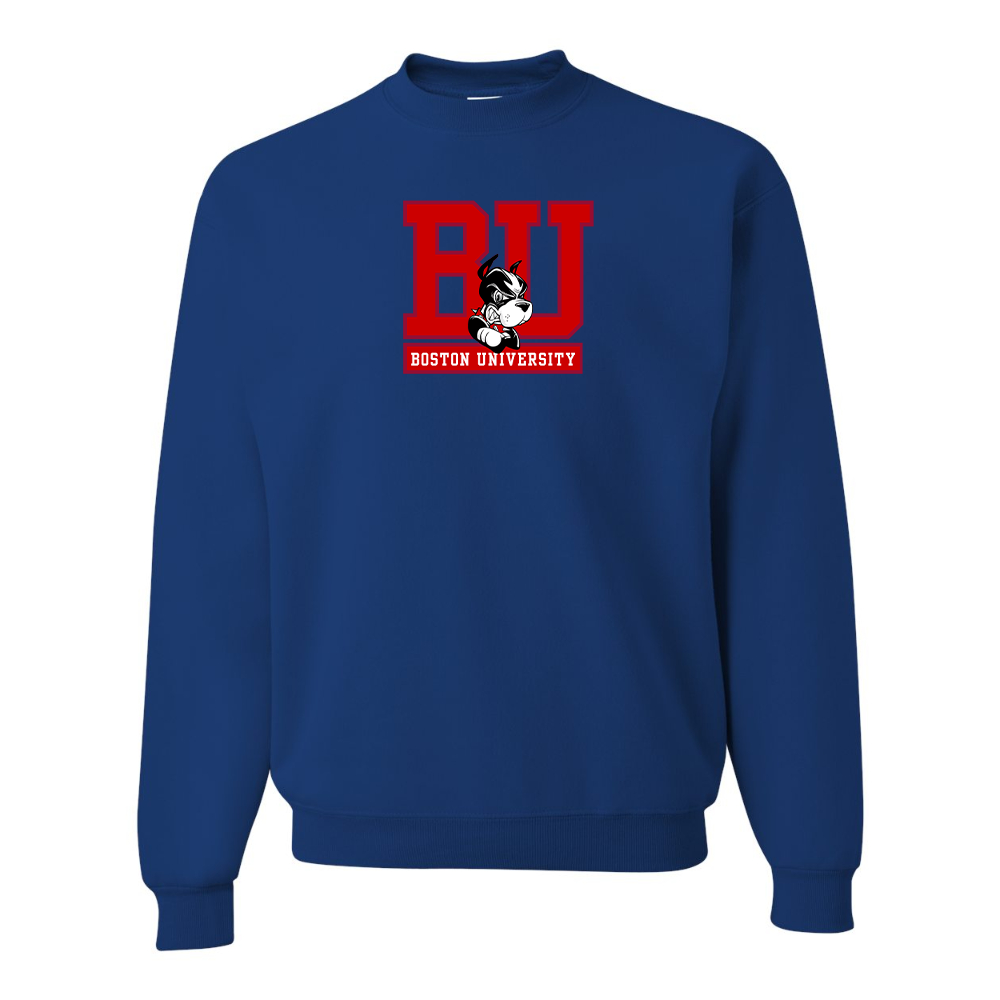 Men's Boston University Terriers JERZEES NuBlend Crewneck Sweatshirt