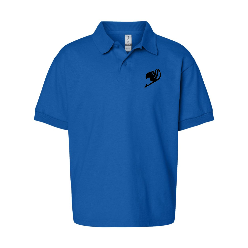 Youth  Fairy Tail   Gildan Dry Blend Jersey Polo