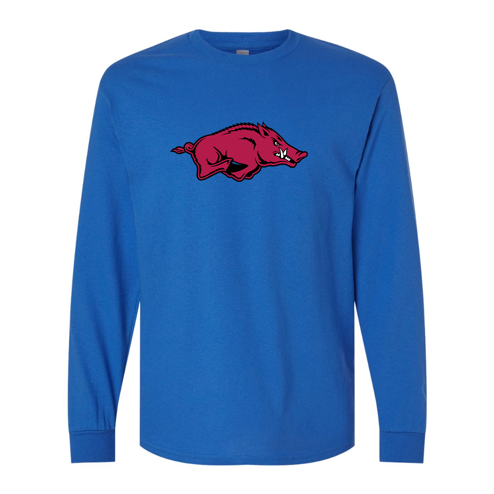 Men's Arkansas Razorbacks  Gildan Heavy Cotton Long Sleeve T-Shirt