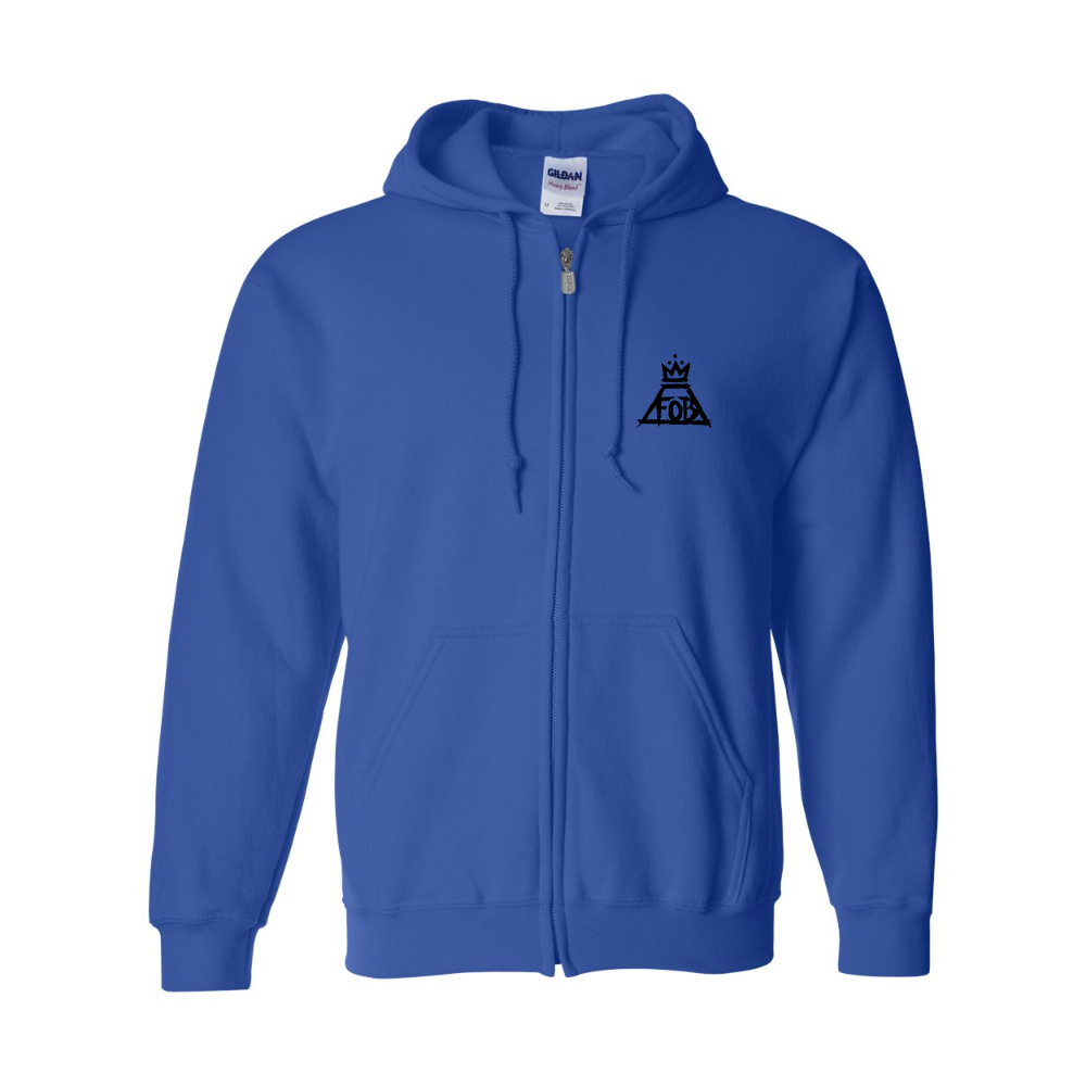 Men's Fall Out Boy  Gildan  Heavy Blend Full Zip Hooded Sweatshirt