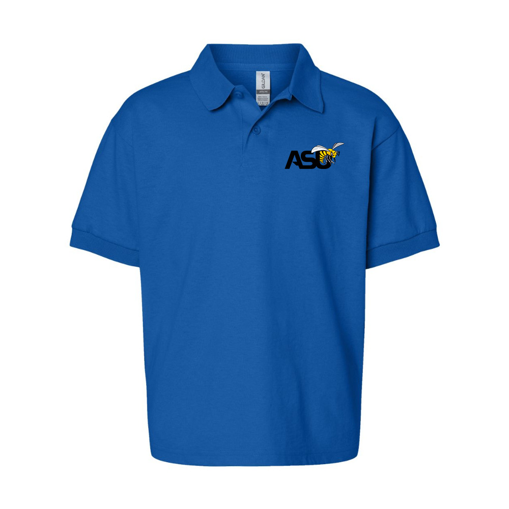 Youth Alabama State Hornets Gildan Dry Blend Jersey Polo