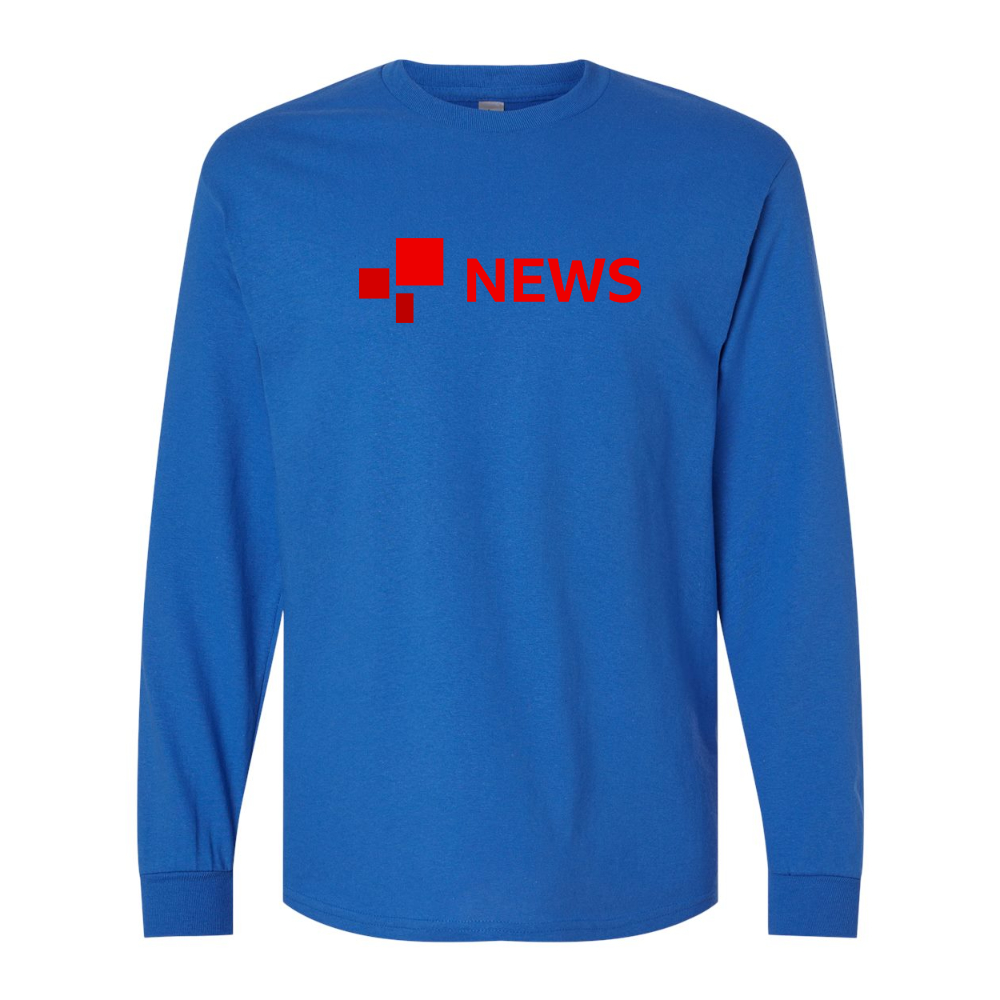 Men's BBC News Gildan Heavy Cotton Long Sleeve T-Shirt