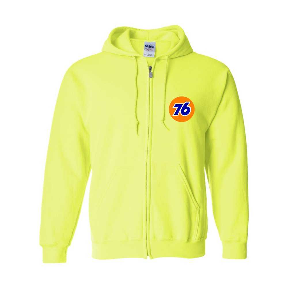 Men's 76 Gas Stationr Gildan  Heavy Blend Full Zip Hooded Sweatshirt