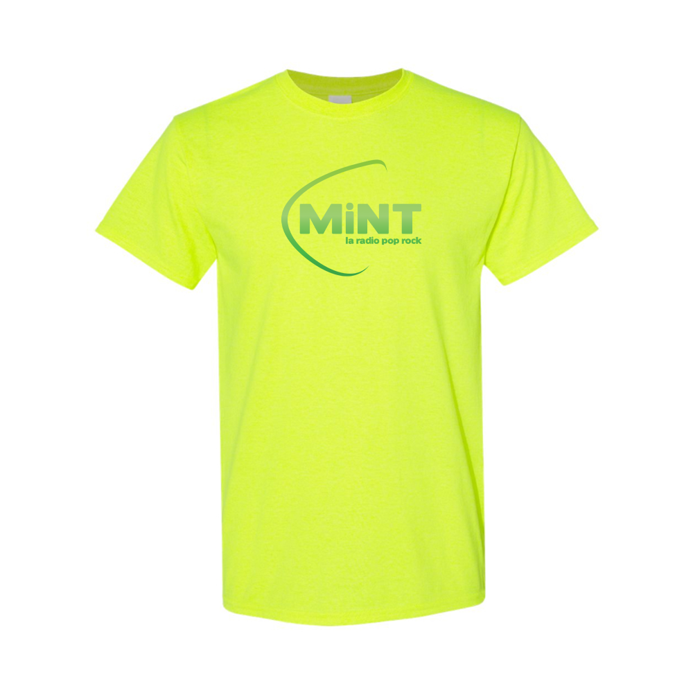 Men's Mint Radio Logo Cotton T-Shirt