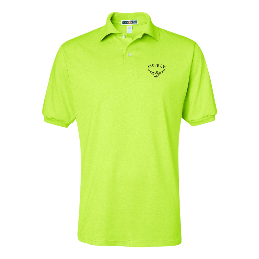 Men's Osprey Black  JERZEES  SpotShield polo