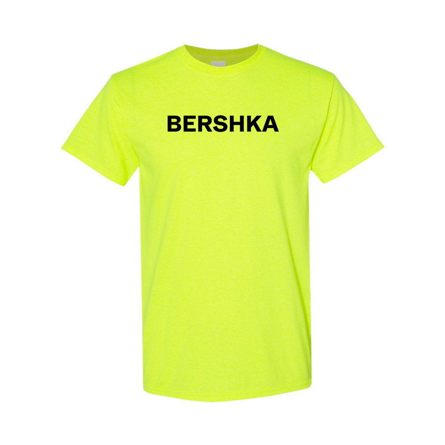 Men's Bershka  Logo Cotton T-Shirt