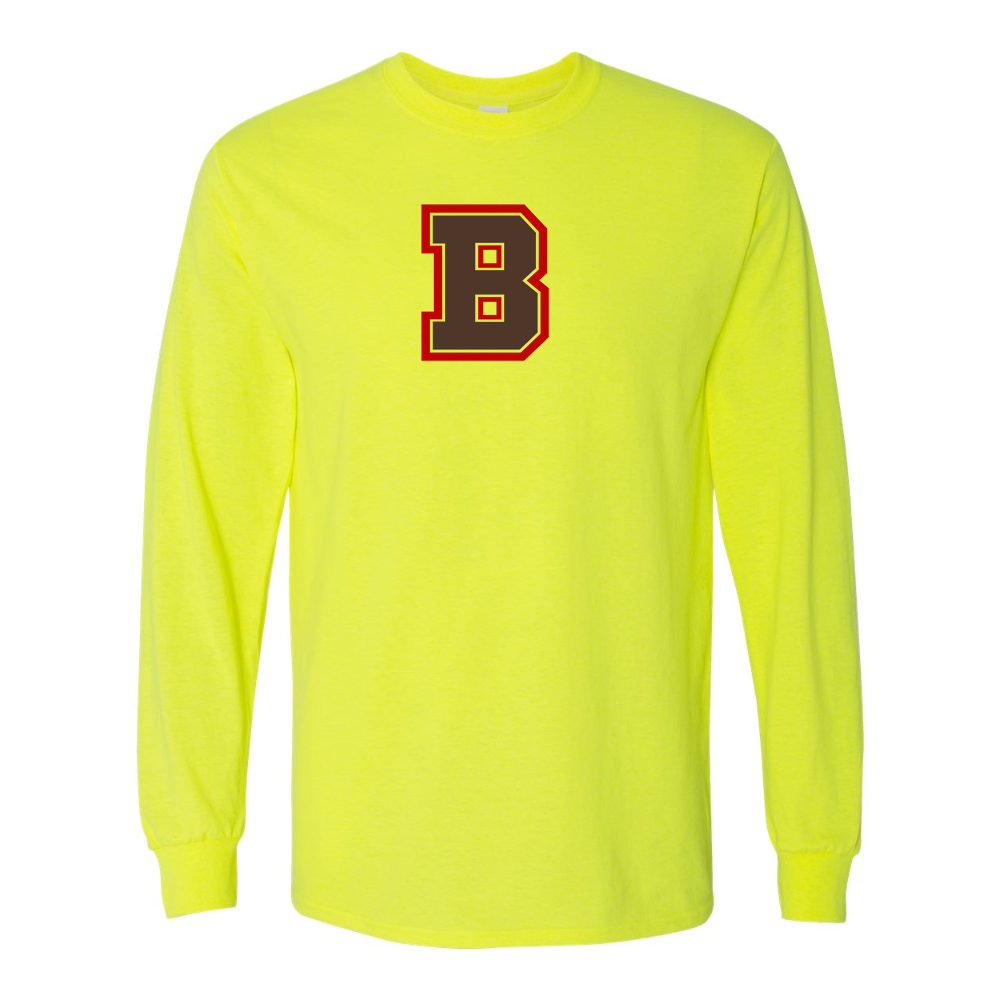 Men's Brown Bears Gildan Heavy Cotton Long Sleeve T-Shirt