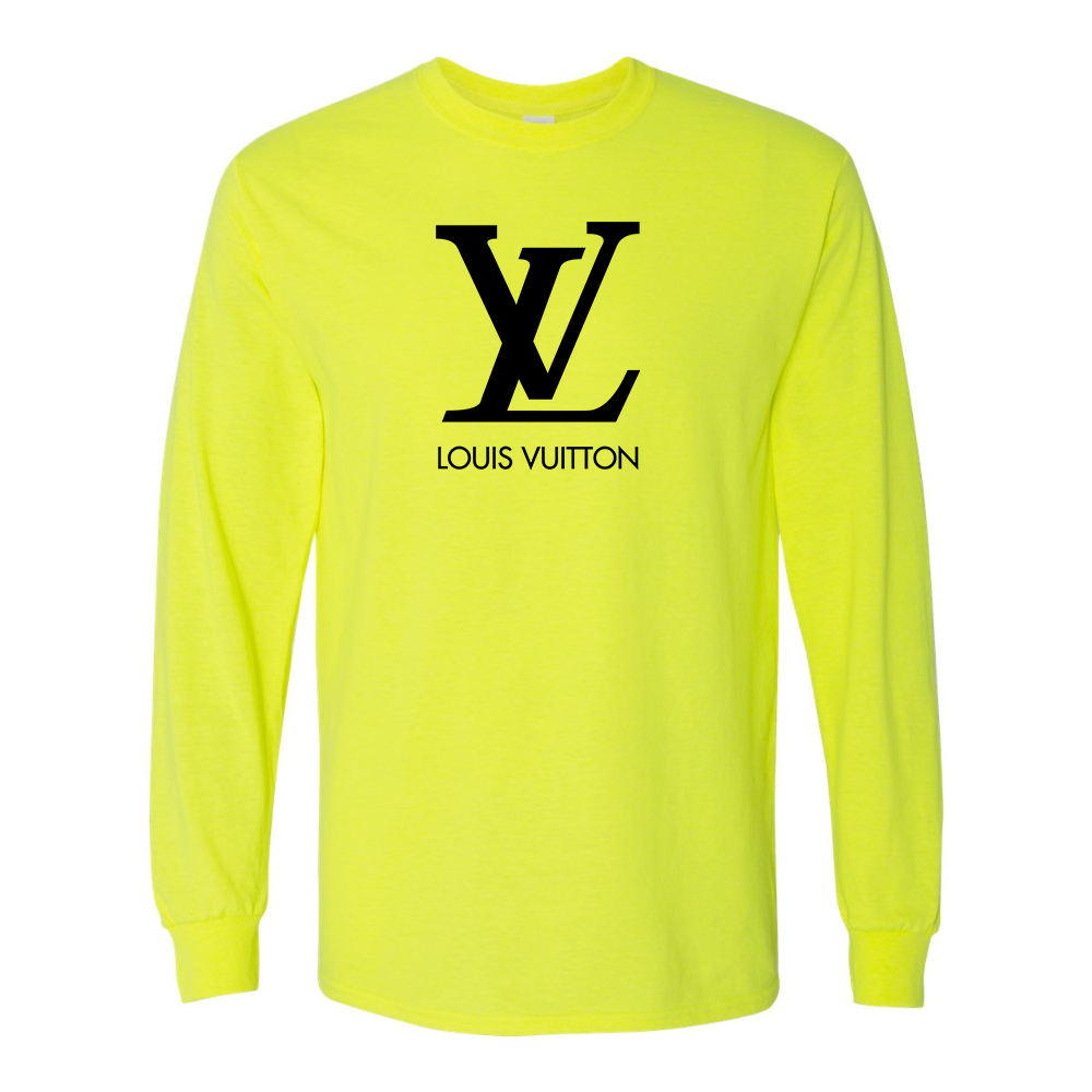 Men's  Louis Vuitton Gildan Heavy Cotton Long Sleeve T-Shirt