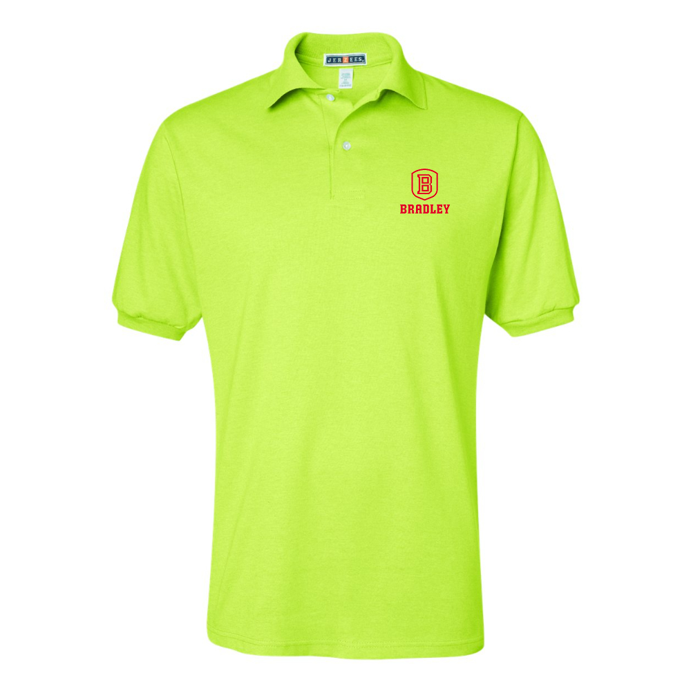 Men's Bradley Braves  JERZEES  SpotShield polo