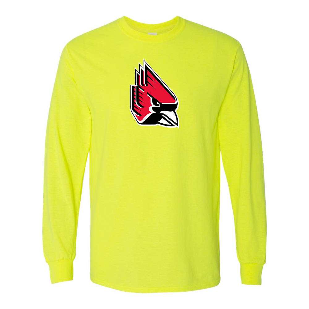 Men's   Ball State Cardinals Gildan Heavy Cotton Long Sleeve T-Shirt
