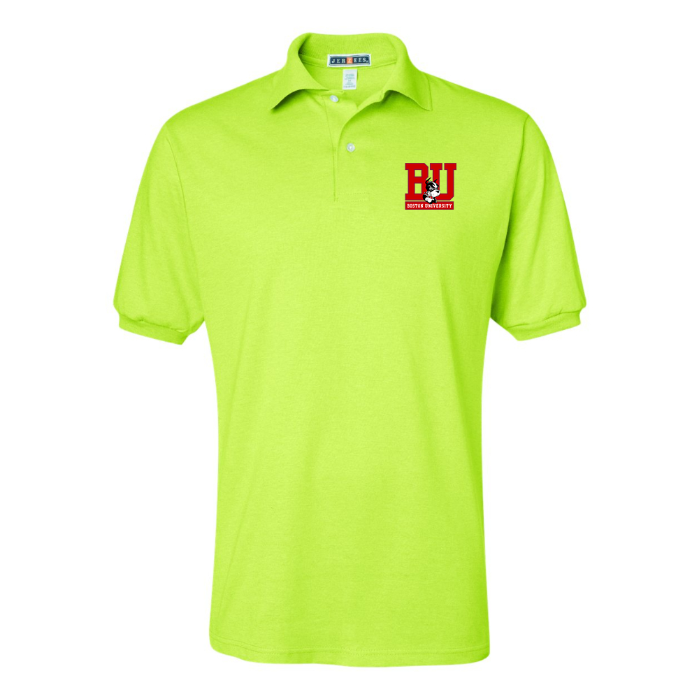 Men's Boston University Terriers  JERZEES  SpotShield polo