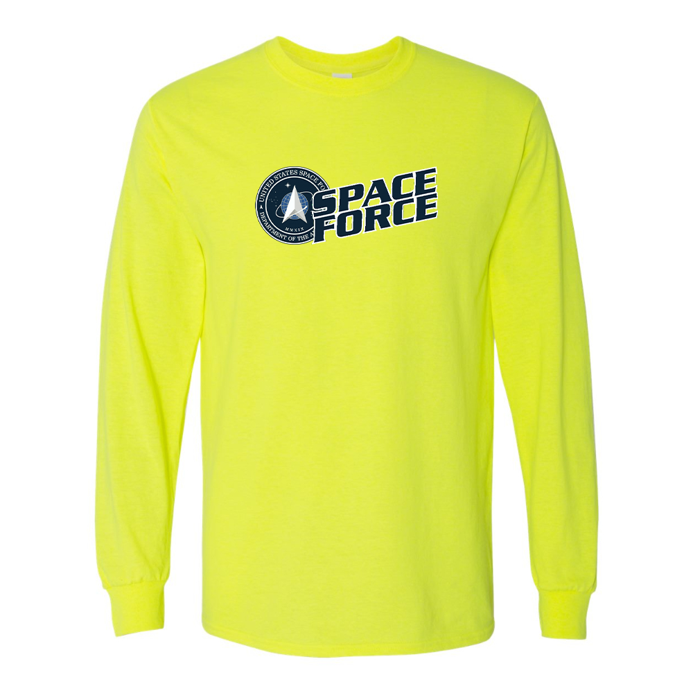 Men's  Space Force Gildan Heavy Cotton Long Sleeve T-Shirt