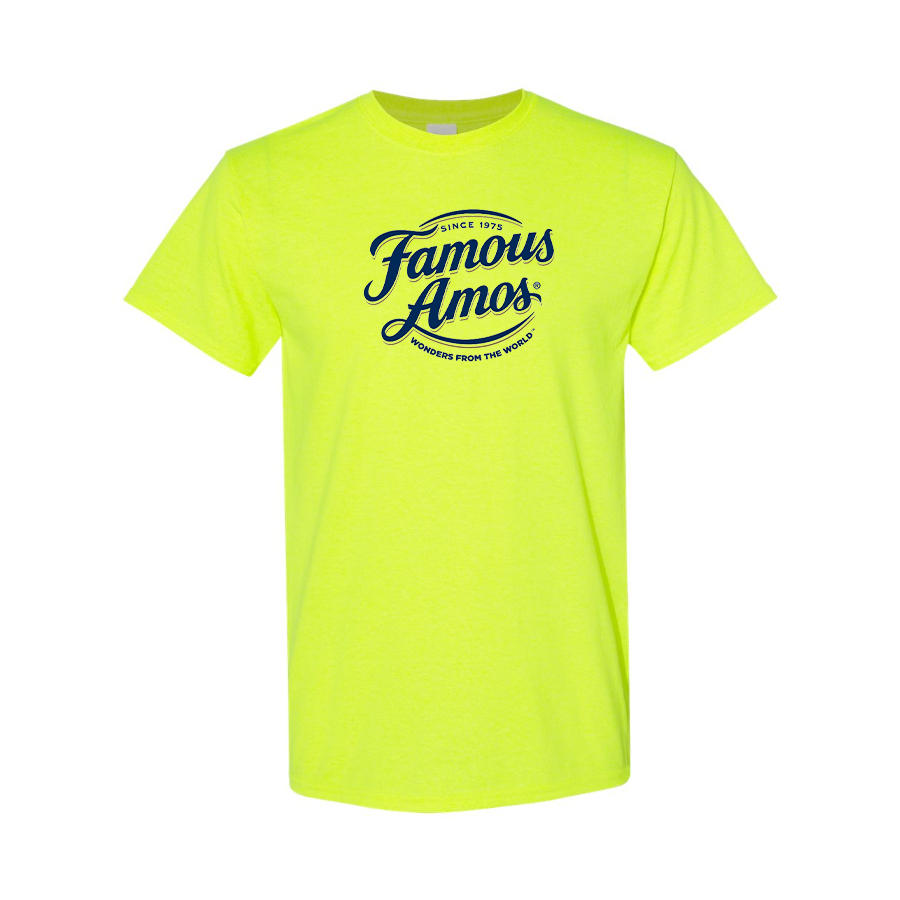 Men's Famous Amos Logo Cotton T-Shirt