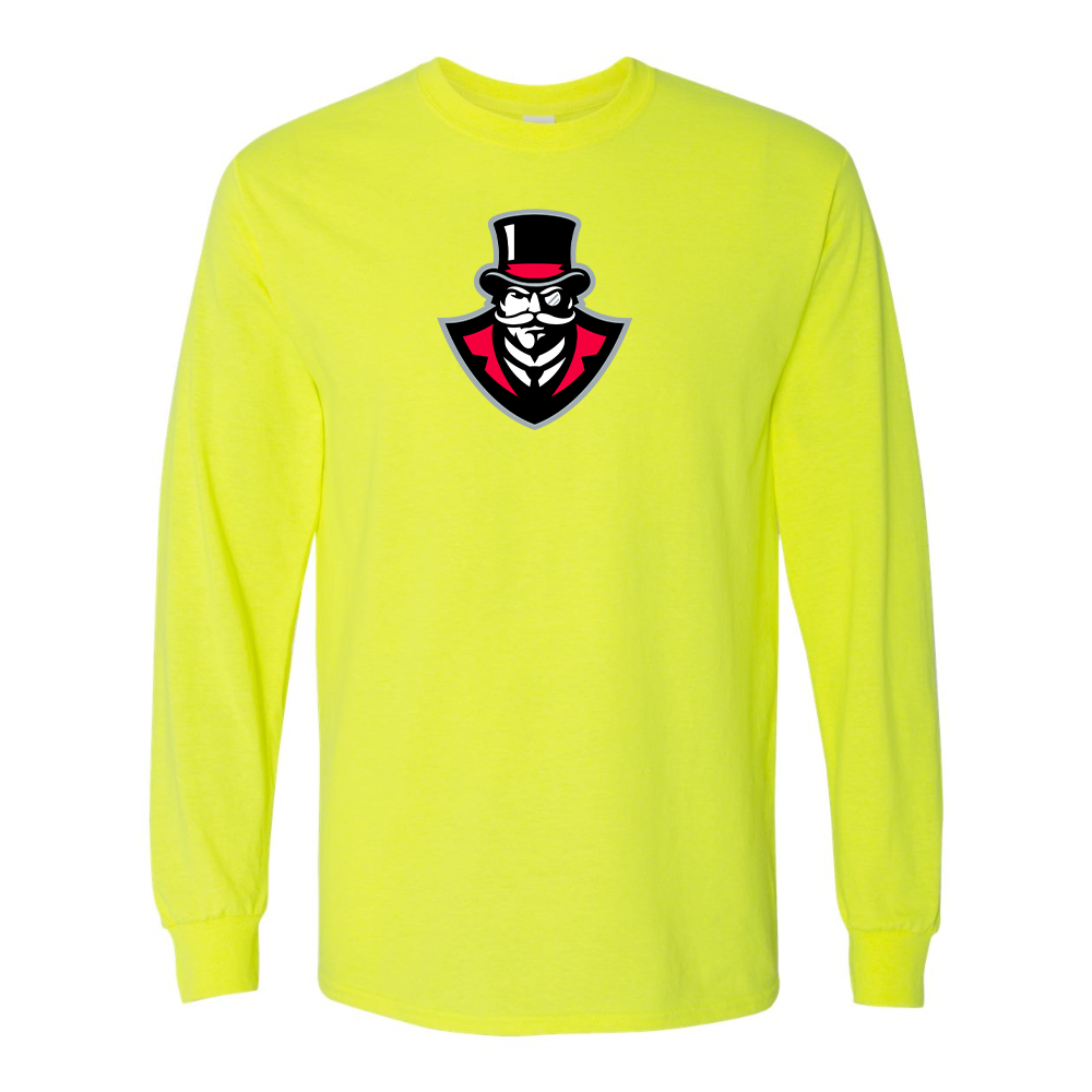 Men's  Austin Peay Governors  Gildan Heavy Cotton Long Sleeve T-Shirt