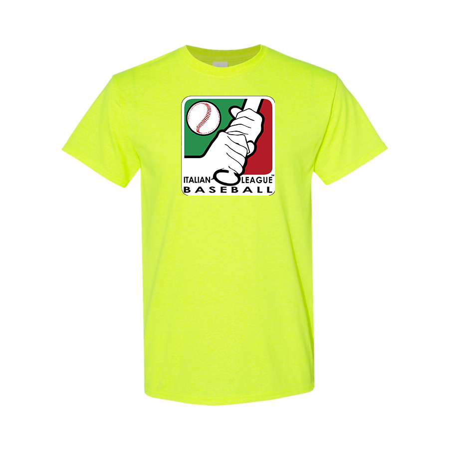 Men's Italian Baseball League Logo Cotton T-Shirt
