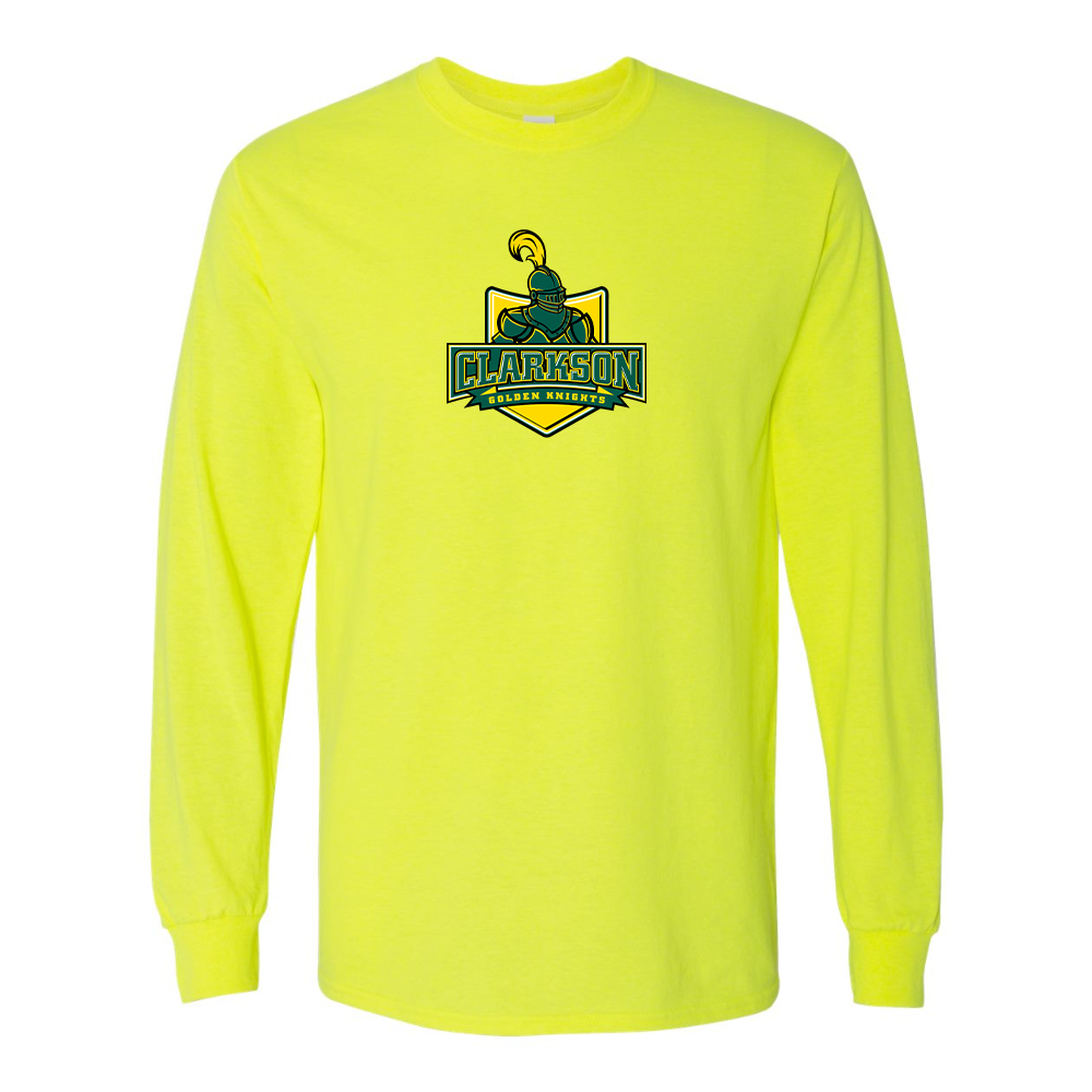 Men's Clarkson Golden Knights Gildan Heavy Cotton Long Sleeve T-Shirt