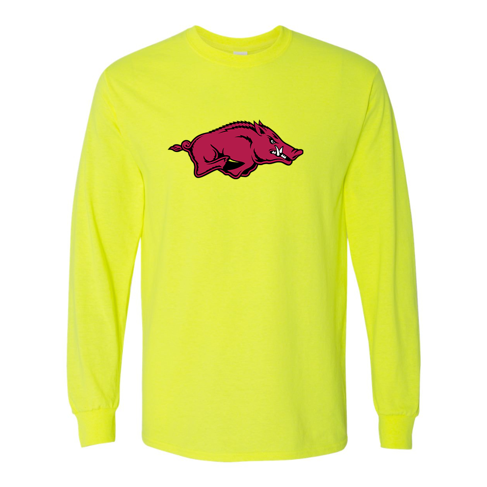 Men's Arkansas Razorbacks  Gildan Heavy Cotton Long Sleeve T-Shirt