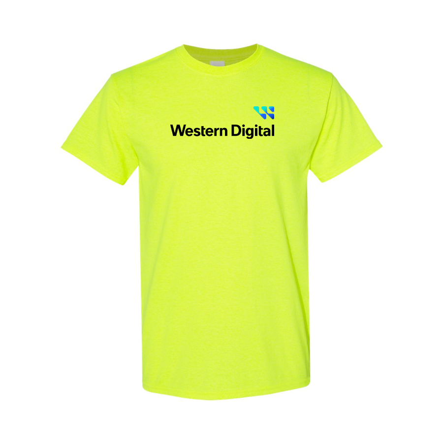 Men's Western Digital Logo Cotton T-Shirt