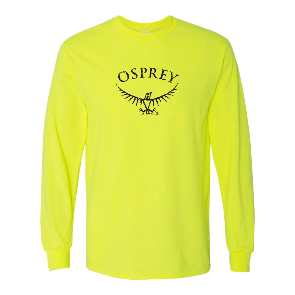 Men's Osprey Black  Gildan Heavy Cotton Long Sleeve T-Shirt