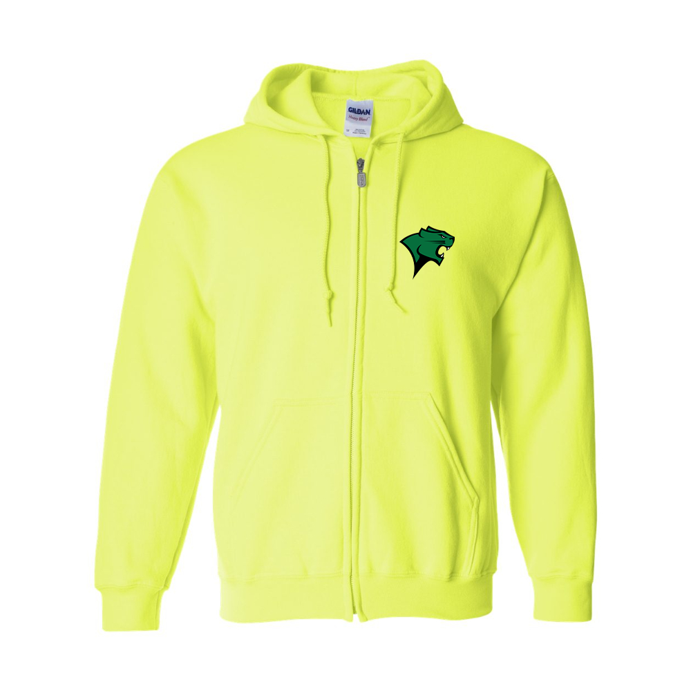 Men's Chicago State Cougars  Gildan  Heavy Blend Full Zip Hooded Sweatshirt