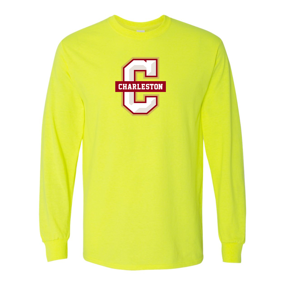 Men's  Charleston Cougars Gildan Heavy Cotton Long Sleeve T-Shirt