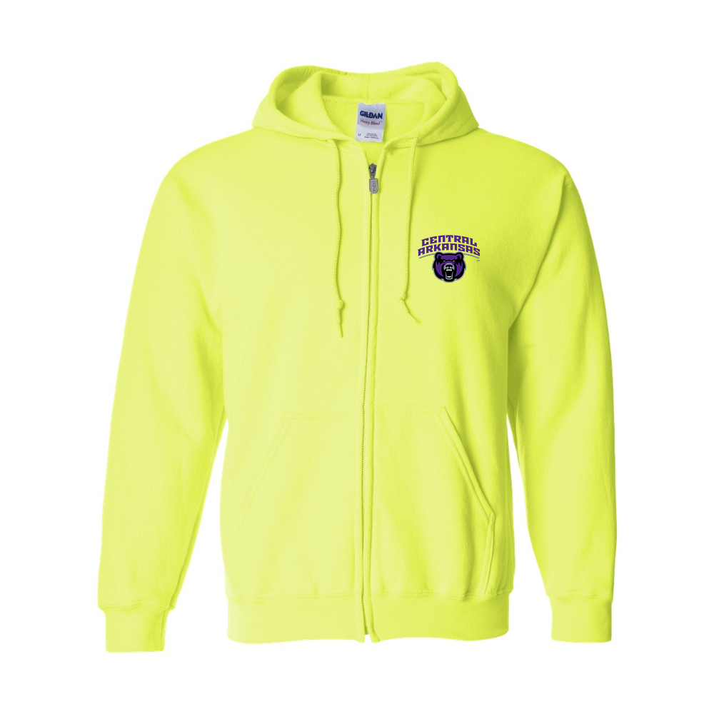 Men's Central Arkansas Bears  Gildan  Heavy Blend Full Zip Hooded Sweatshirt