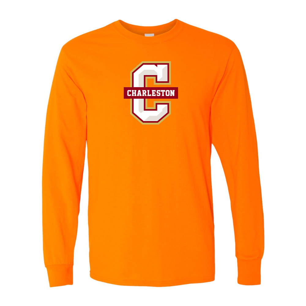 Men's  Charleston Cougars Gildan Heavy Cotton Long Sleeve T-Shirt
