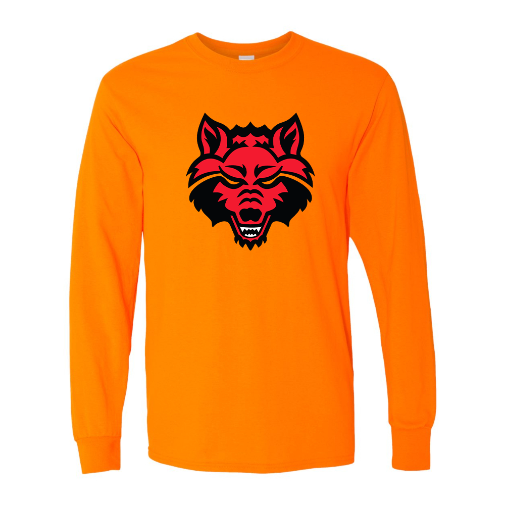 Men's  Arkansas State Red Wolves Gildan Heavy Cotton Long Sleeve T-Shirt