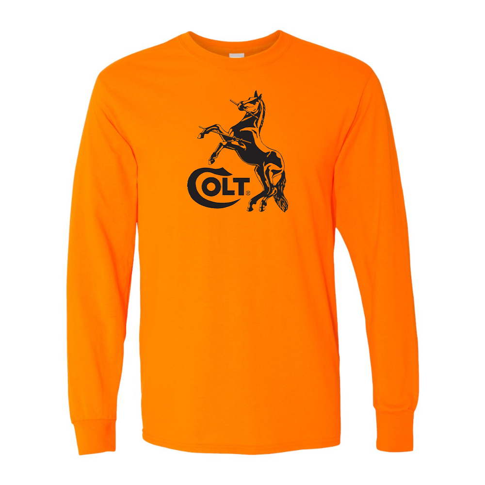 Men's Colt Horse Gildan Heavy Cotton Long Sleeve T-Shirt