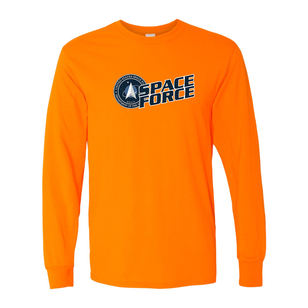 Men's  Space Force Gildan Heavy Cotton Long Sleeve T-Shirt