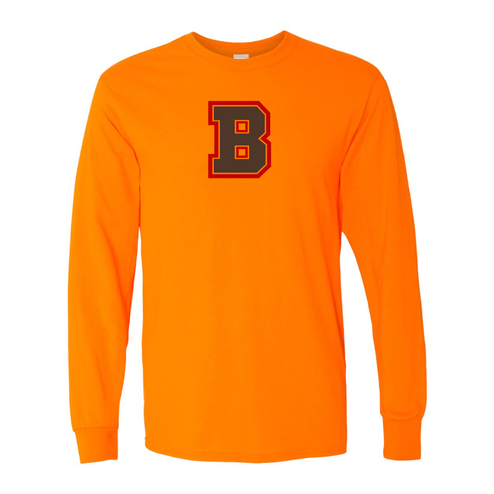 Men's Brown Bears Gildan Heavy Cotton Long Sleeve T-Shirt