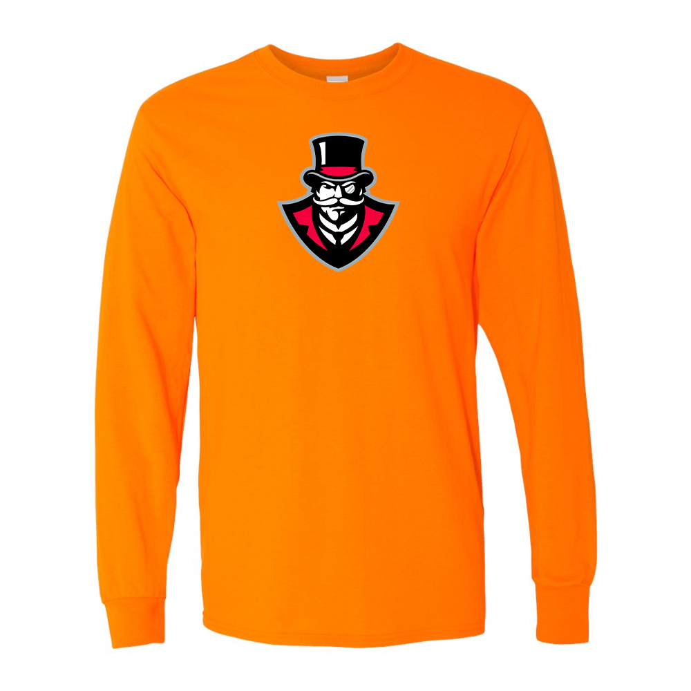 Men's  Austin Peay Governors  Gildan Heavy Cotton Long Sleeve T-Shirt