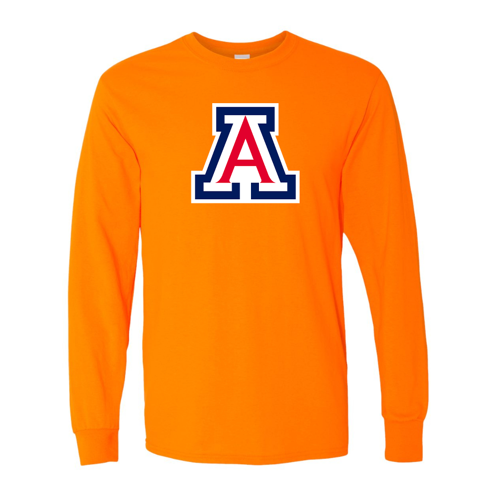 Men's  Arizona Wildcats Gildan Heavy Cotton Long Sleeve T-Shirt