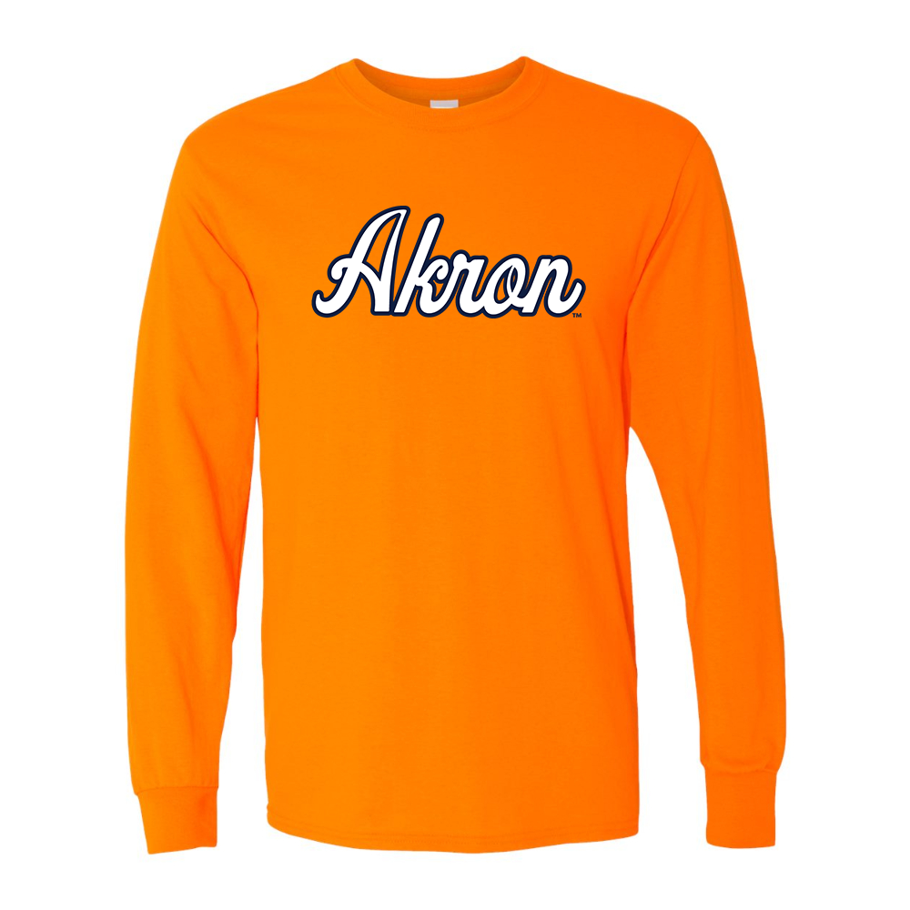 Men's Akron Zips  Gildan Heavy Cotton Long Sleeve T-Shirt