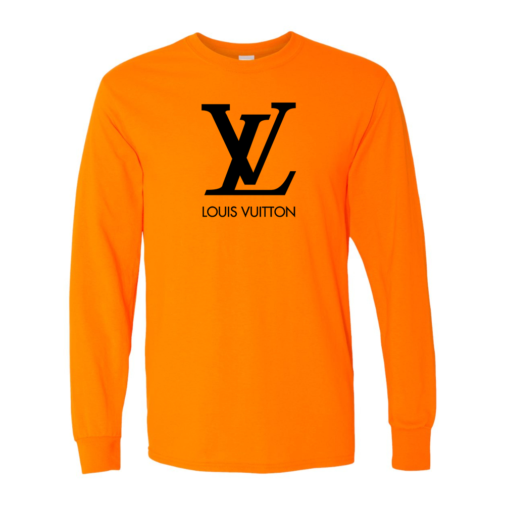 Men's  Louis Vuitton Gildan Heavy Cotton Long Sleeve T-Shirt