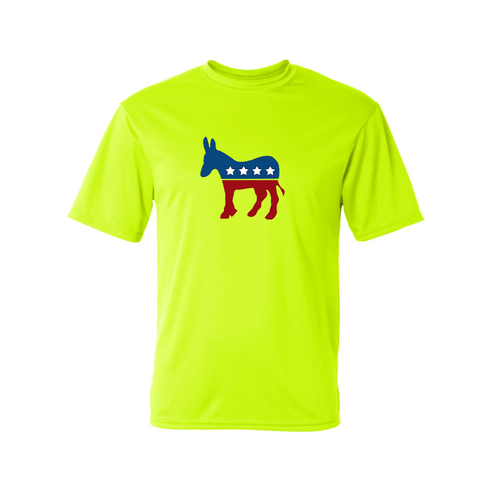 Men's Democrat Election Symbol Performance T-Shirt