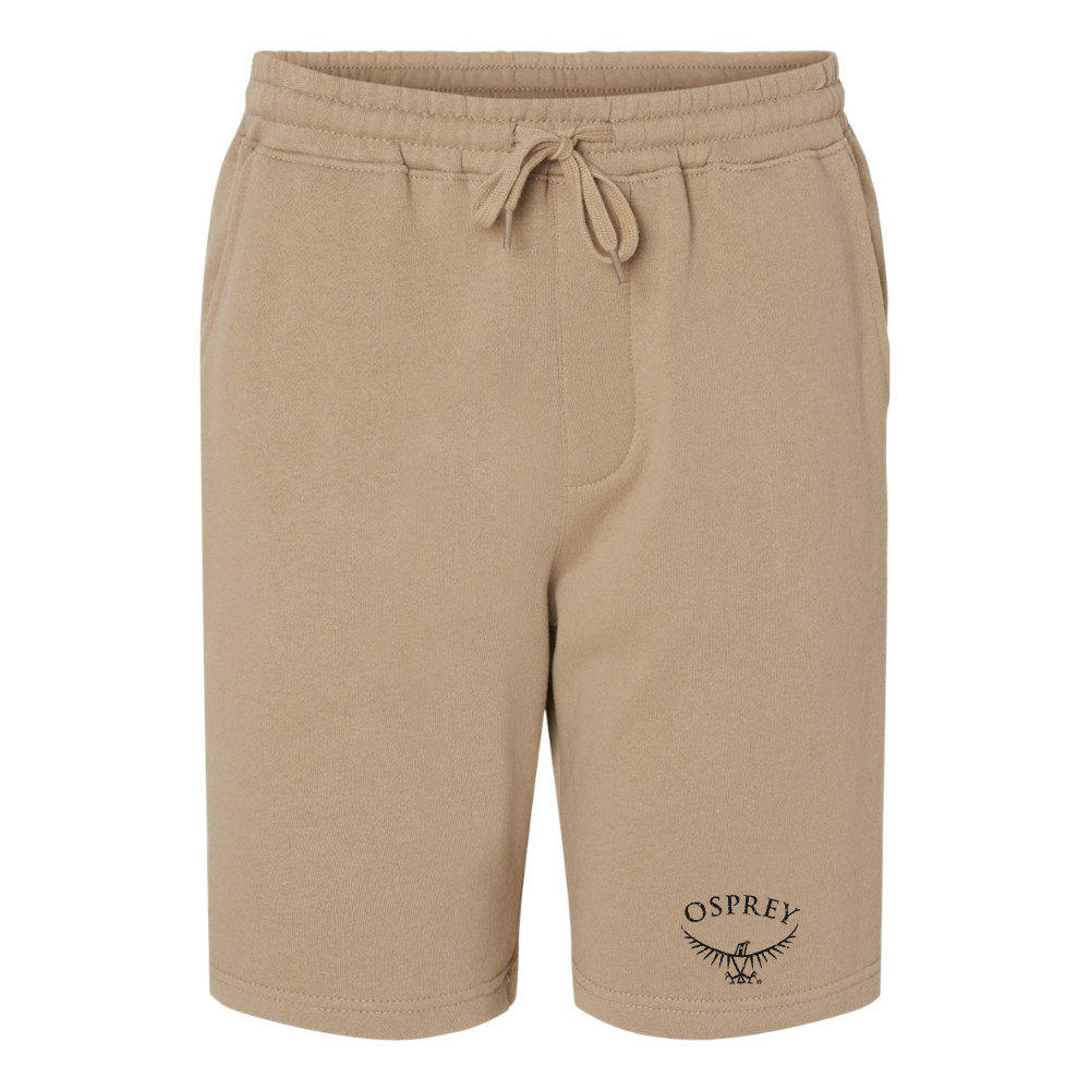 Men's Osprey Black Independent Trading Co Midweight Fleece Shorts