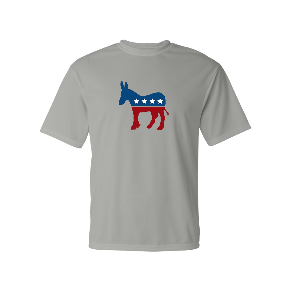 Men's Democrat Election Symbol Performance T-Shirt