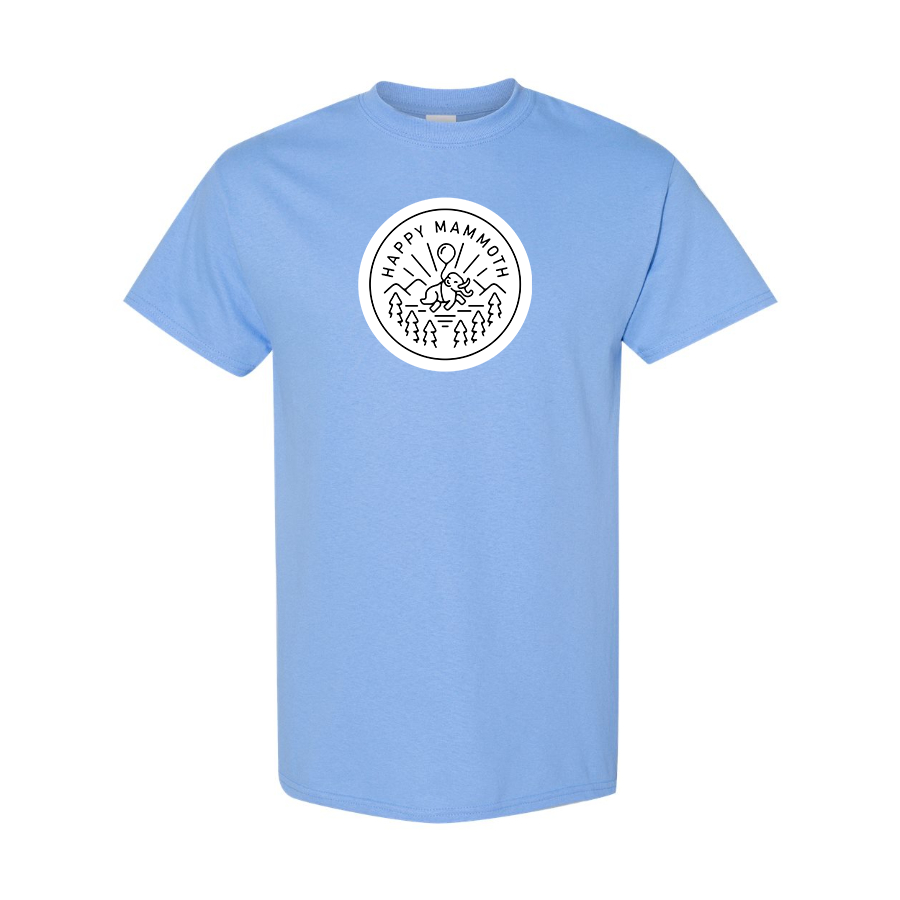 Men's Happy Mammoth Logo Cotton T-Shirt