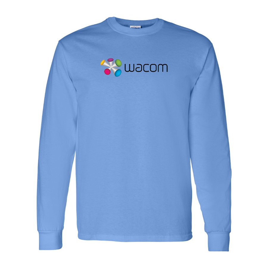 Men's Wacom Logo Cotton Long Sleeve T-Shirt
